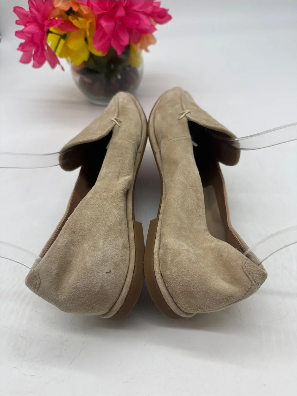AEROSOLES Men's Beige Suede Slip-On Loafers Size 7.5 MCL10108B